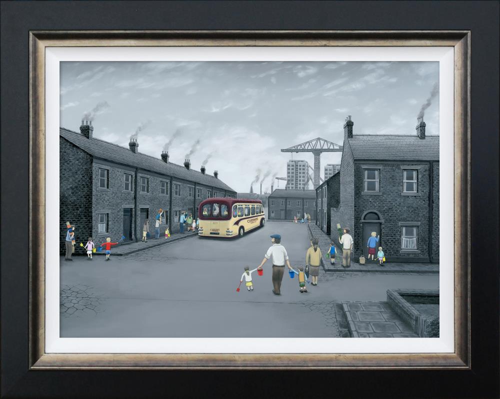 All Aboard For The Seaside - Canvas