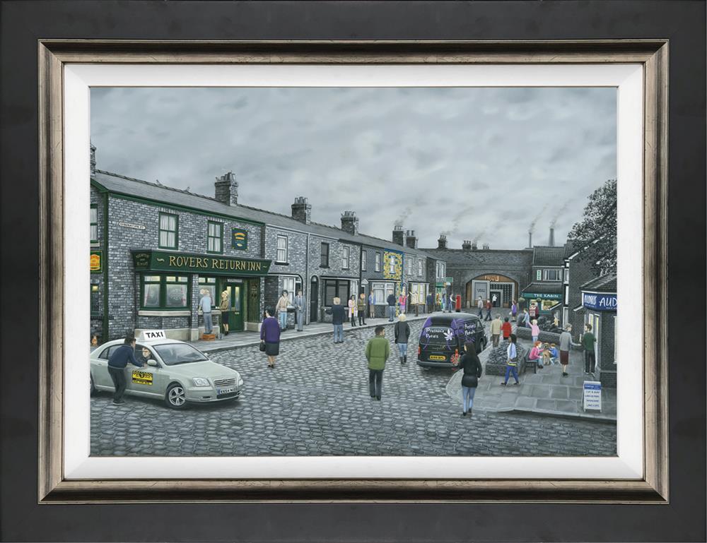 On The Cobbles - Canvas