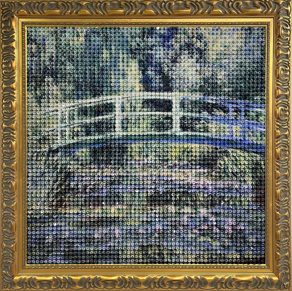 Water Lilies And Japanese Bridge - Shimmerdisc Masters