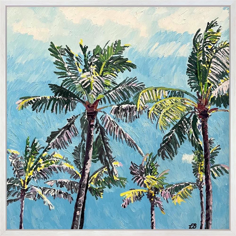 Leila Barton - Cerulean Skies And Sunset Palms - Watergate Art