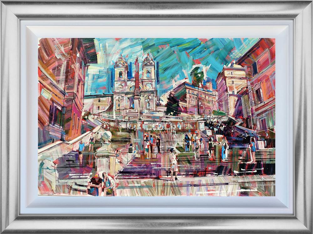 Colin Brown - Climbing The Spanish Steps - Watergate Art