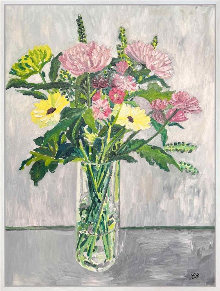 Leila Barton - Dahlias In Grey - Watergate Art