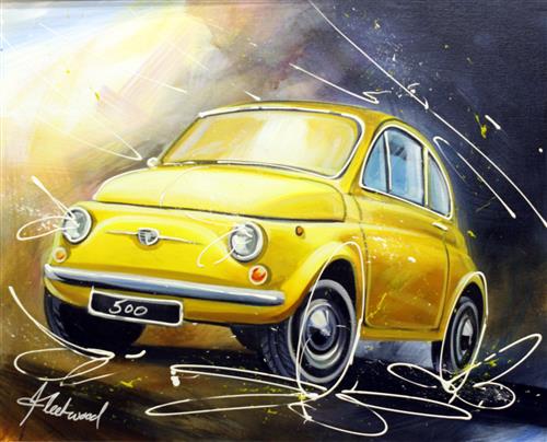 Fleetwood - Fiat 500 Yellow - Watergate Art