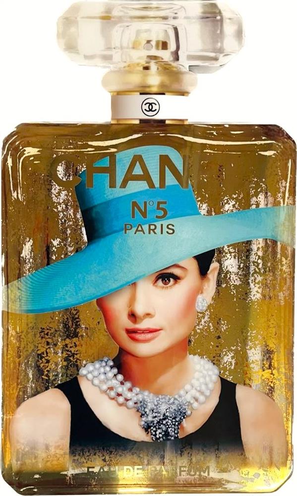 Sannib - Hepburn No.5 - Golden Bottle - Watergate Art