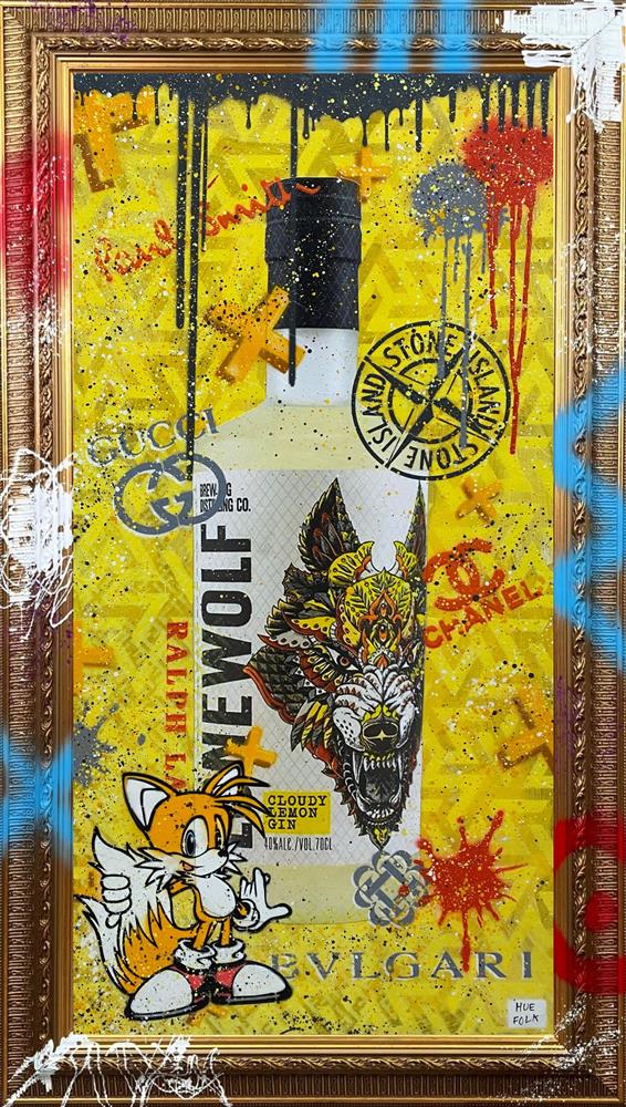 Hue Folk - Lone Wolf Cloudy Lemon - Watergate Art