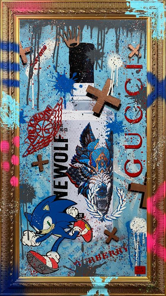 Hue Folk - Lone Wolf Gin - Watergate Art