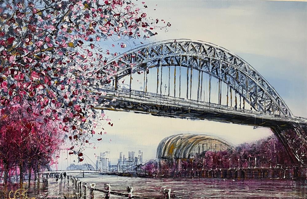 Nigel Cooke - Newcastle Past And Present - Deluxe Box Canvas - Watergate Art