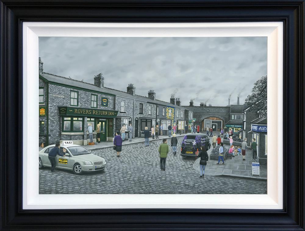 Leigh Lambert - On The Cobbles - Canvas Deluxe - Watergate Art