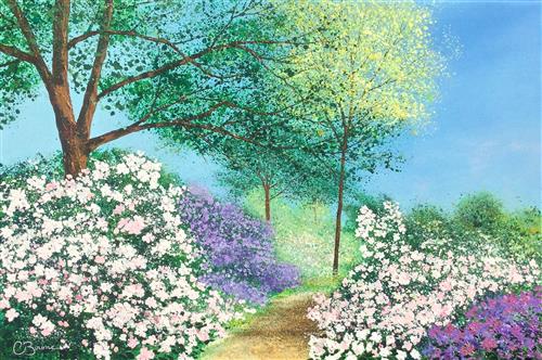 Chris Bourne - Pathway Blossoms - Watergate Art