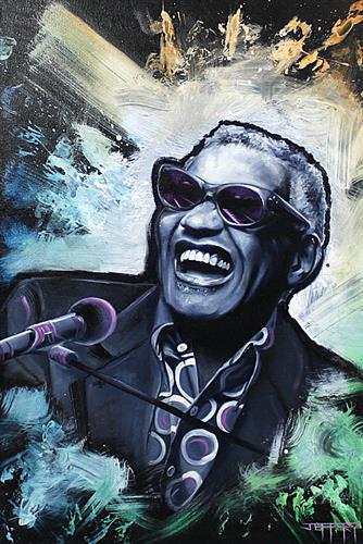Ben Jeffery - Ray Charles - 'Hit The Road Jack' - Watergate Art