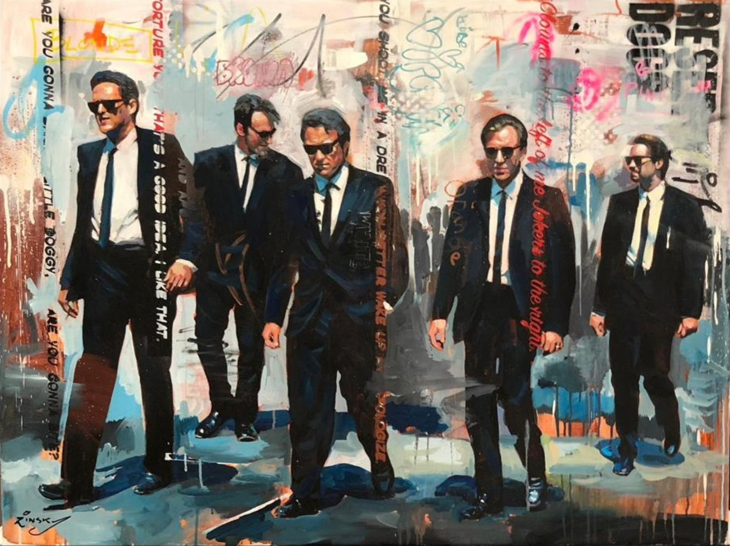 Zinsky - Reservoir Dogs - Framed Original Artwork - My Store