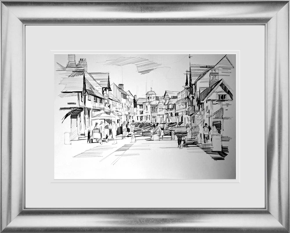 Colin Brown - Shakespeare's Street - Sketch - Watergate Art