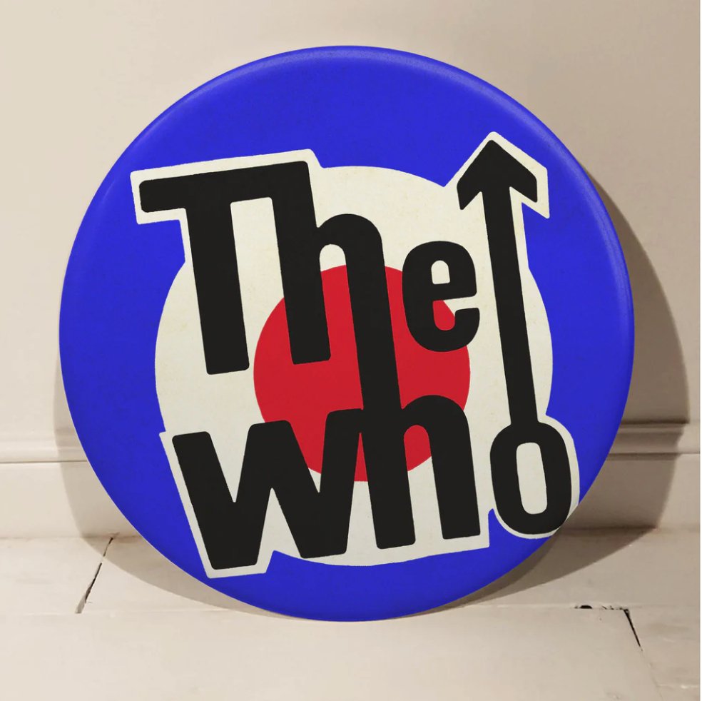 Tapedeck Art - The Who GIANT 3D Vintage Pin Badge - My Store