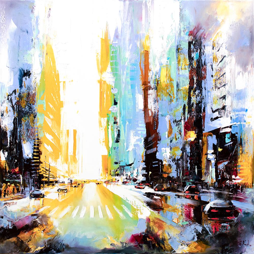 Bozhena Fuchs - Vibrant Morning In The City - Watergate Art